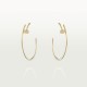 JUSTE UN CLOU W1.8 D40mm earrings 28-Diamond Yellow gold