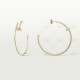 JUSTE UN CLOU W1.8 D40mm earrings 28-Diamond Yellow gold