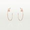 JUSTE UN CLOU W1.8 D40mm earrings 28-Diamond Rose gold