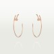 JUSTE UN CLOU W1.8 D40mm earrings 28-Diamond Rose gold