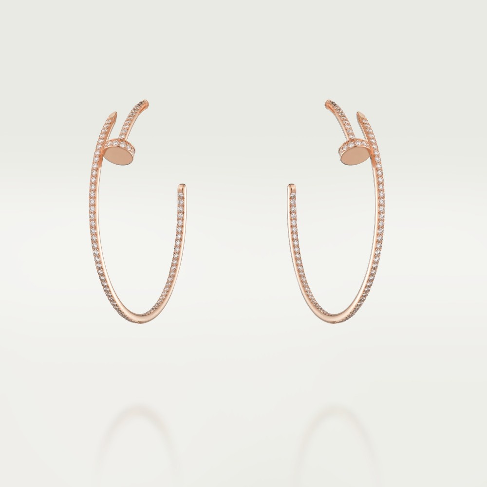 JUSTE UN CLOU W1.8mm earrings 176-Diamond Rose gold