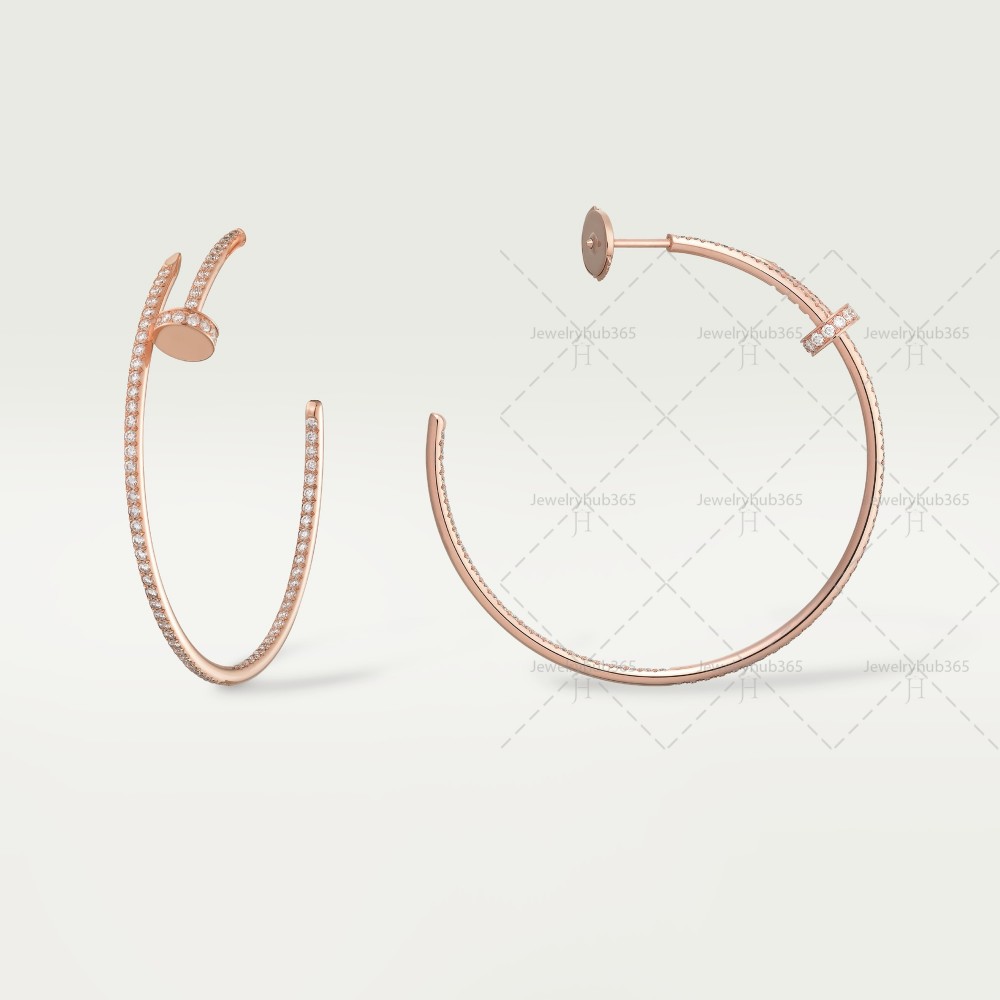 JUSTE UN CLOU W1.8mm earrings 176-Diamond Rose gold