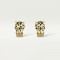 PANTHERE DE W10.7mm earrings 5-Diamond Tsavorite Garnets Onyx Yellow gold