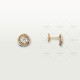 TRINITY D5.3mm earrings 1-Diamond Yellow/White/Rose gold