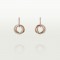 TRINITY earrings 76-Diamond Yellow/White/Rose gold