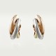 TRINITY W3.3 D13.2mm earrings Yellow/White/Rose gold