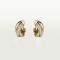 TRINITY D13.4mm earrings 71-Diamond Yellow/White/Rose gold