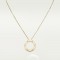 LOVE L420mm/D16mm necklace Yellow gold