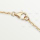 LOVE L420mm/D16mm necklace Yellow gold