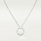 LOVE L420mm-D16mm necklace White gold