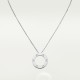 LOVE L420mm-D16mm necklace White gold