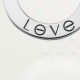 LOVE L420mm-D16mm necklace White gold