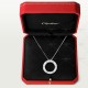 LOVE L420mm-D16mm necklace White gold