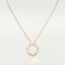 LOVE L420mm/D16mm necklace Rose gold