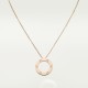 LOVE L420mm/D16mm necklace Rose gold