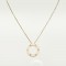 LOVE L420mm necklace 3-Diamond Yellow gold