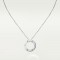 LOVE L420mm necklace 3-Diamond White gold