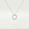 LOVE Diamond-Paved necklace 54-Diamond White gold