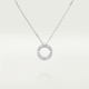 LOVE Diamond-Paved necklace 54-Diamond White gold