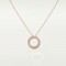 LOVE Diamond-Paved necklace 54-Diamond Rose gold