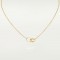 LOVE 2 rings, L440mm D8mm necklace Yellow gold