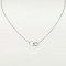 LOVE 2 rings, L440mm D8mm necklace White gold