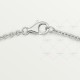 LOVE 2 rings, L440mm D8mm necklace White gold