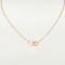 LOVE 2 rings, L440mm D8mm necklace Rose gold