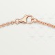 LOVE 2 rings, L440mm D8mm necklace Rose gold