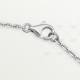 LOVE 2 rings, L420mm D7.6mm necklace 18-Diamond White gold