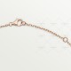 LOVE 2 rings, L410mm D7.6mm necklace 48-Diamond Rose gold