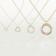 TRINITY L42-46mm D26.7mm necklace large model Yellow/White/Rose gold