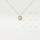 TRINITY L36-40mm D8.7mm necklace 1-Diamond Yellow/White/Rose gold