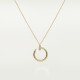 JUSTE UN CLOU W2.2 D14.2mm L38-42cm necklace 14-Diamond Yellow gold