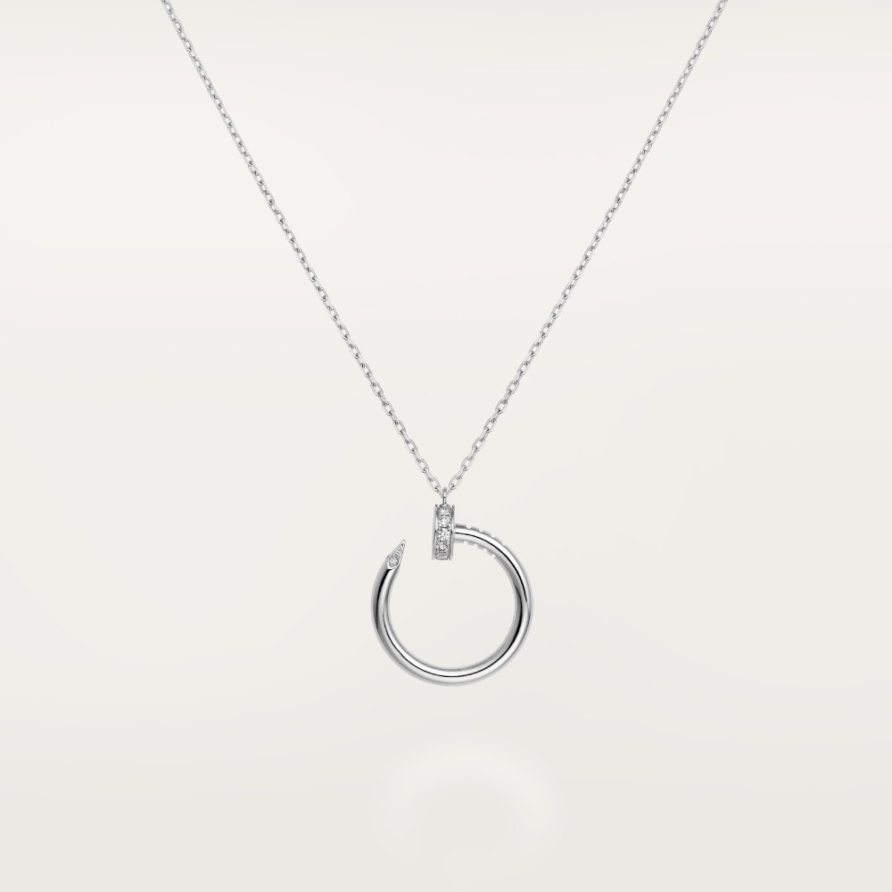 JUSTE UN CLOU W2.2 D14.2mm L38-42cm necklace 14-Diamond White gold