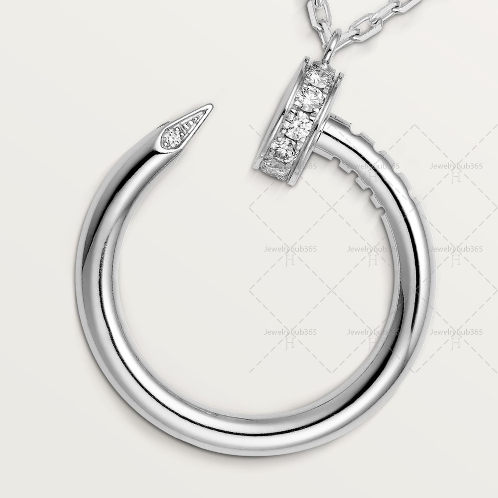 JUSTE UN CLOU W2.2 D14.2mm L38-42cm necklace 14-Diamond White gold