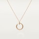 JUSTE UN CLOU W2.2 D14.2mm L38-42cm necklace 14-Diamond Rose gold