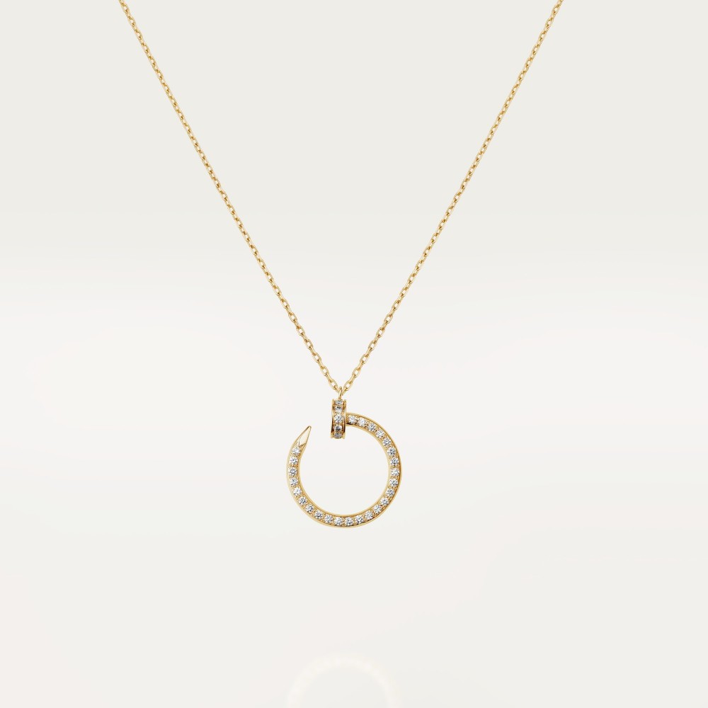 JUSTE UN CLOU W2.2 D14.2mm L38-42cm necklace 36-Diamond Yellow gold