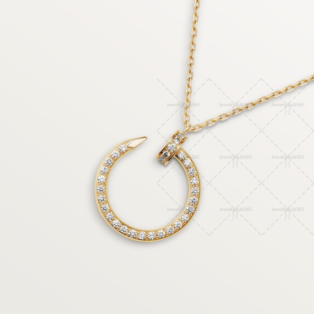 JUSTE UN CLOU W2.2 D14.2mm L38-42cm necklace 36-Diamond Yellow gold