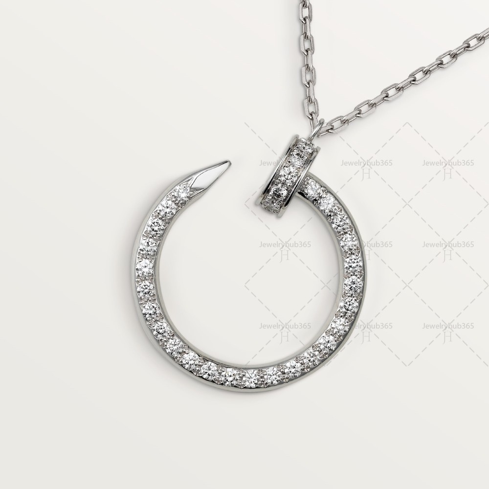 JUSTE UN CLOU W2.2 D14.2mm L38-42cm necklace 36-Diamond White gold