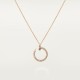 JUSTE UN CLOU W2.2 D14.2mm L38-42cm necklace 36-Diamond Rose gold