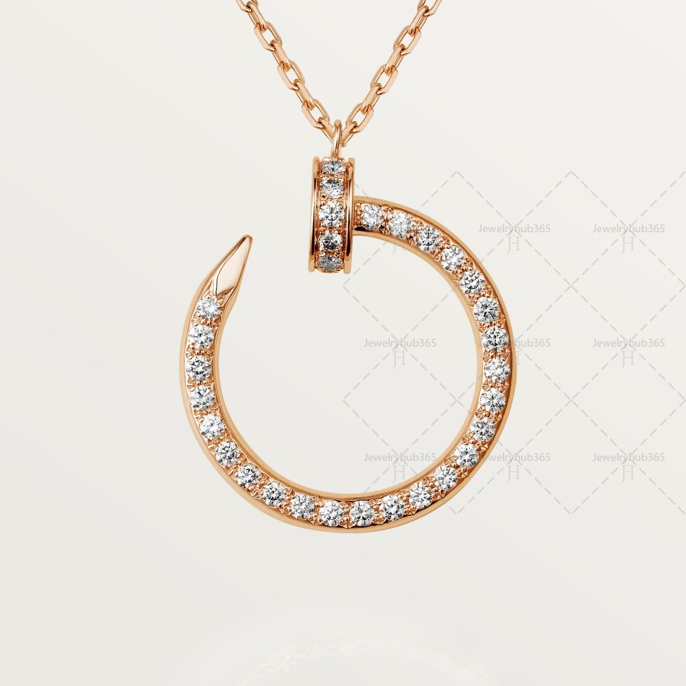 JUSTE UN CLOU W2.2 D14.2mm L38-42cm necklace 36-Diamond Rose gold