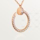 JUSTE UN CLOU W2.2 D14.2mm L38-42cm necklace 36-Diamond Rose gold