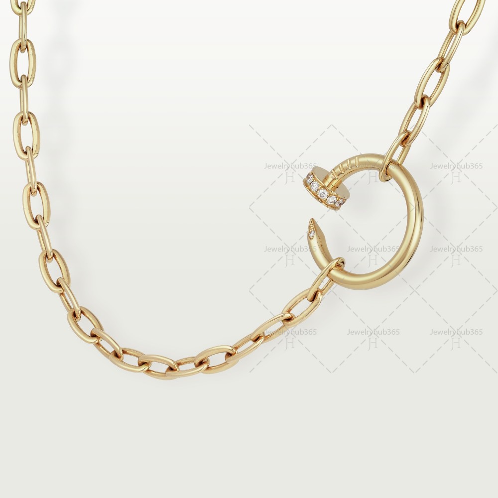 JUSTE UN CLOU L45cm necklace 15-Diamond Yellow gold