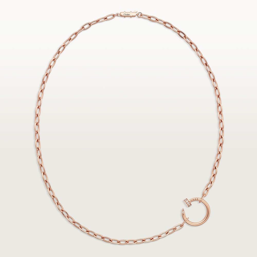 JUSTE UN CLOU L45cm necklace 15-Diamond Rose gold