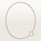 JUSTE UN CLOU L45cm necklace 15-Diamond Rose gold