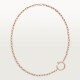 JUSTE UN CLOU L45cm necklace 15-Diamond Rose gold