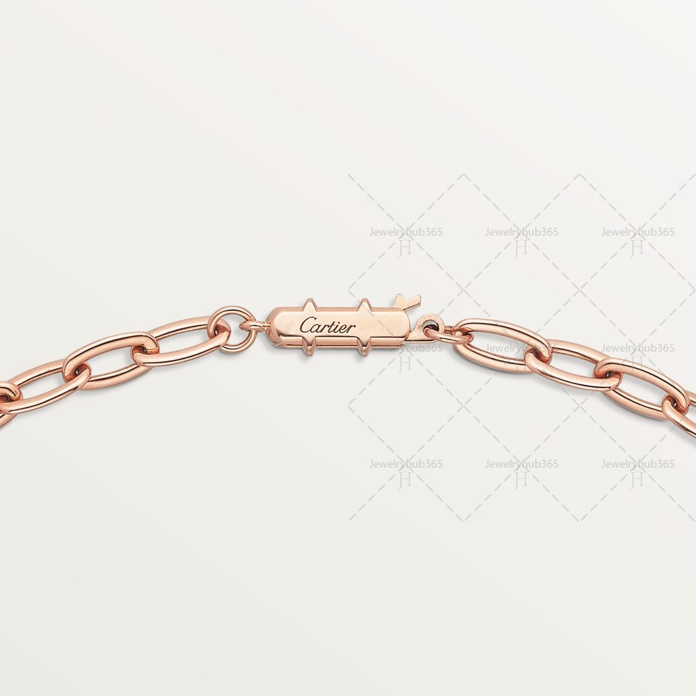 JUSTE UN CLOU L45cm necklace 15-Diamond Rose gold