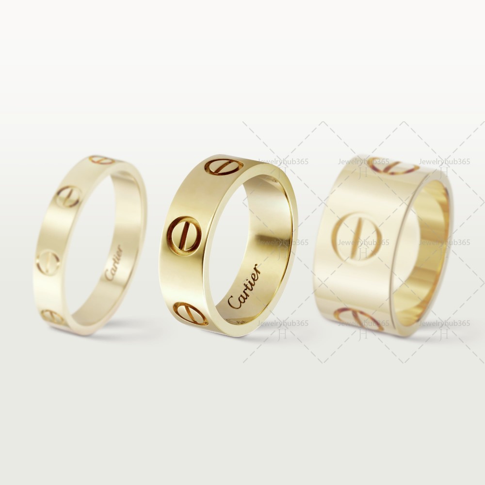 LOVE ring Yellow gold