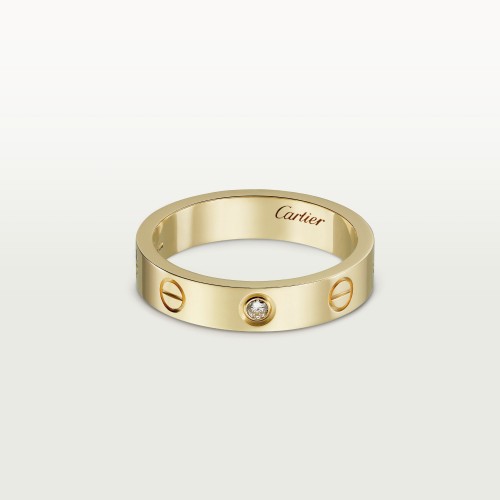 LOVE WEDDING BAND ring 1-Diamond Yellow gold